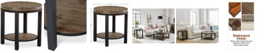 Furniture Canyon Round End Table, Created for Macy's